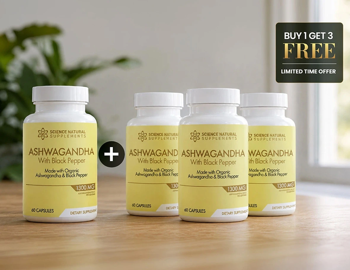 4 Bottles of Pure Organic Ashwagandha